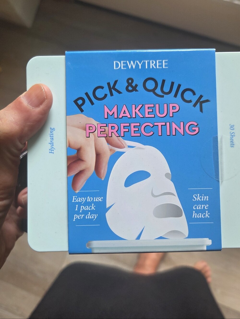 Dewytree Pick & Quick Makeup Perfecting Hydrating Sheet Mask - Blue. NEW IN BOX